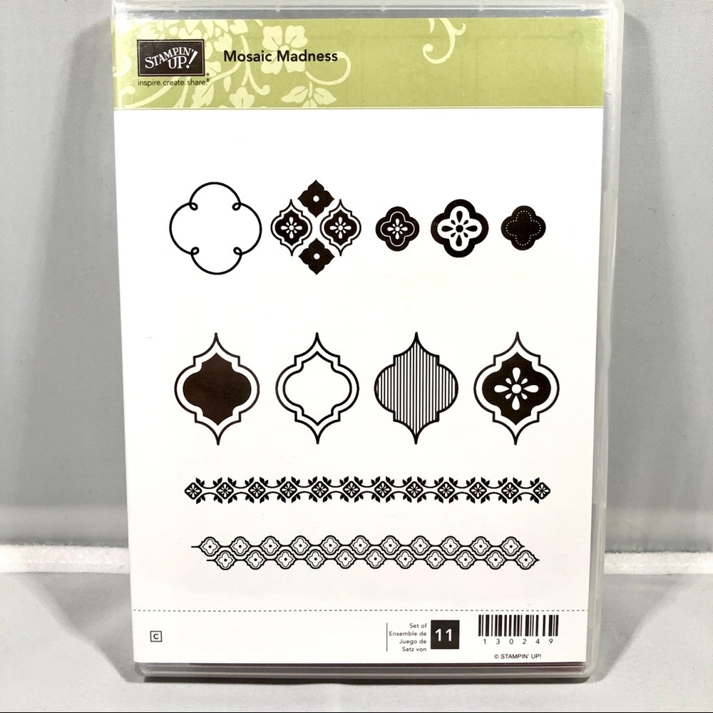 Stampin’ Up! MOSAIC MADNESS Stamps Set
(11 stamps)